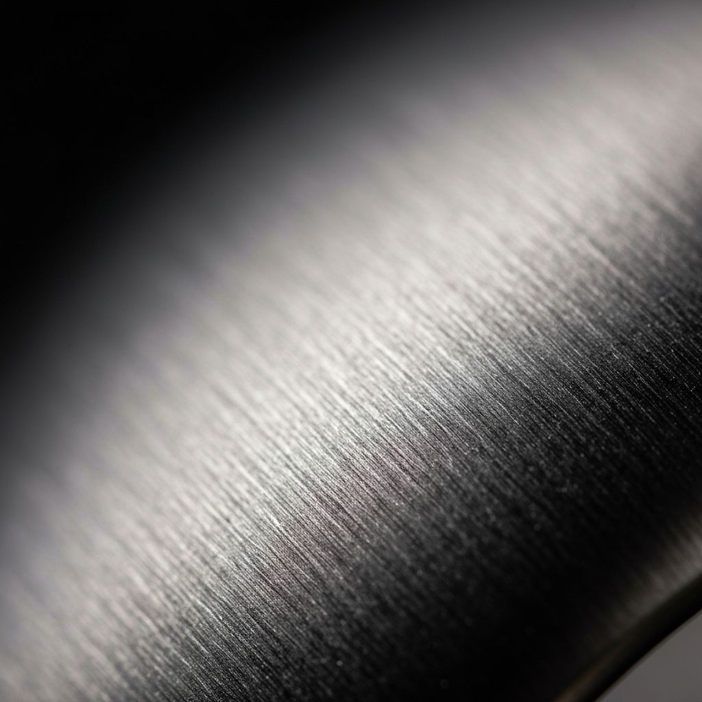 Aerospace titanium material close-up